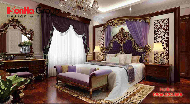Nội thất phòng ngủ Hoàng Gia của chúng tôi nổi bật với thiết kế hoàng gia độc đáo và đầy tinh tế. Một không gian nghỉ ngơi đích thực với các bộ phận trang trí được tạo ra từ những nguyên liệu chất lượng cao. Xem hình ảnh để cảm nhận nhé!