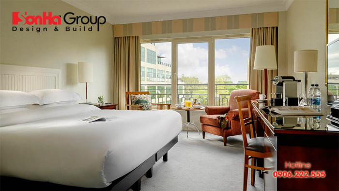 Thiết kế nội thất phòng ngủ khách sạn theo xu hướng mở luôn được đông đảo chủ đầu tư và du khách lựa chọn 