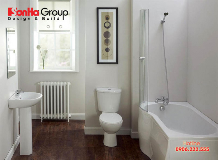 Thiết kế phòng tắm và vệ sinh nhỏ hẹp giúp tiết kiệm diện tích căn nhà 