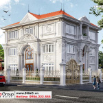 1 Thiết kế biệt thự tân cổ điển đẹp tại hà nội sh btp 0151