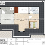 15 Bản vẽ tầng tum biệt thự có sân vườn kiểu tân cổ điển tại vinhomes imperia hải phòng vhi 008