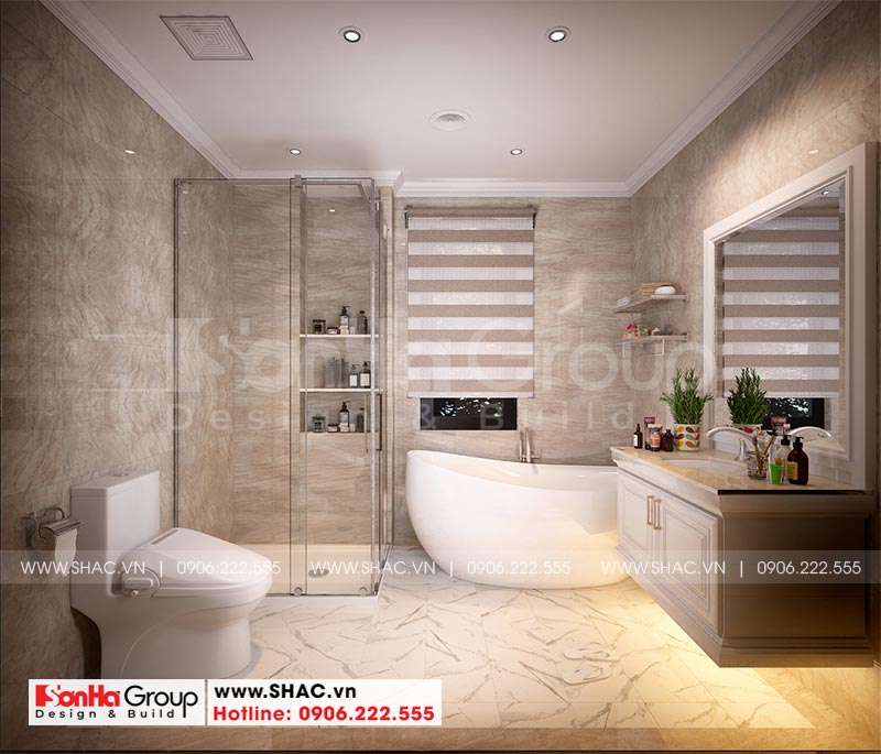 Mẫu thiết kế phòng tắm - vệ sinh Đẹp - Chuẩn của Sơn Hà Group