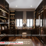 5 Bố trí nội thất phòng thay đồ biệt thự tân cổ điển tại khu đô thị vinhomes imperia hải phòng vhi 007