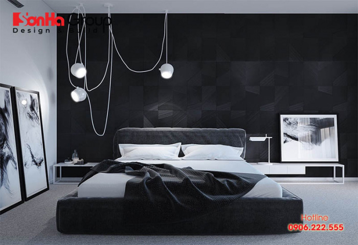 Tragng trí phòng ngủ trắng - đen trở thành xu hướng thiết kế nội thất trong thời gian tới 