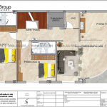 4 Mặt bằng tầng 3 nhà ống tân cổ điển 5 phòng ngủ tại hà nội sh nop 0205