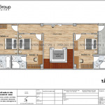 7 Mặt bằng tầng tum khách sạn mini kiểu tân cổ điển tại sài gòn sh ks 0071