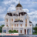 1 Thiết kế biệt thự lâu đài đẹp tại hà nam sh btld 0043