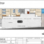 2 Mặt bằng tầng hầm khách sạn 3 sao kiểu tân cổ điển tại phú quốc sh ks 0075