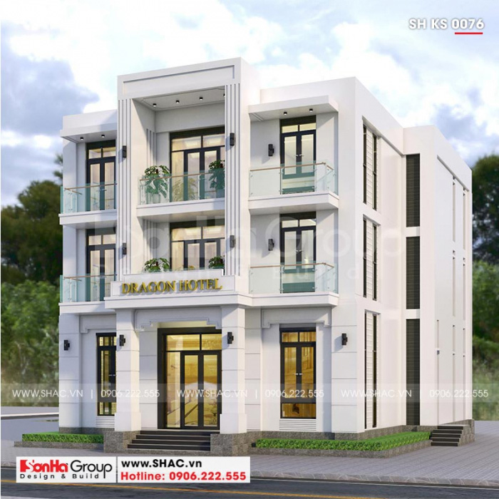 2 Mẫu khách sạn 2 sao tại quảng ninh sh ks 0076