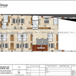 3 Bản vẽ lầu 1 khách sạn tân cổ điển 3 sao tại an giang sh ks 0077