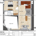 3 Bản vẽ tầng lửng khách sạn mini kiểu tân cổ điển tại quảng ninh sh ks 0079