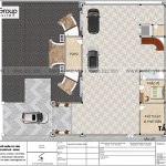 3 Mặt bằng tầng hầm biệt thự lâu đài mặt tiền 23,5m tại vũng tàu sh btld 0044