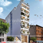 3 Phương án khác thiết kế khách sạn hiện đại 10 tầng tại hải phòng sh ks 0080