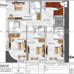 4 Mặt bằng tầng 2 3 4 5 khách sạn tân cổ điển 5 tầng tại quảng ninh sh ks 0079