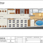 5 Bản vẽ tầng 3 khách sạn có bể bơi kiểu tân cổ điển sh ks 0075