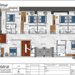5 Bản vẽ tầng 4 đến 11 khách sạn 12 tầng tại bình định sh ks 0073