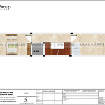 6 Bản vẽ tầng 4 nhà ống hiện đại 5 tầng tại hải dương sh nod 0215