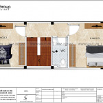 6 Mặt bằng tầng 3 nhà ống tân cổ điển 4 tầng tại hải phòng sh nop 0206