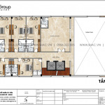 6 Mặt bằng tầng lửng khách sạn tân cổ điển 6 tầng tại hà nội sh ks 0078