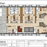 9 Bản vẽ tầng tum khách sạn kiểu tân cổ điển đẹp tại hà nội sh ks 0078