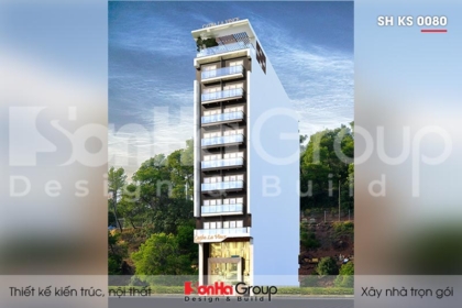 BÌA thiết kế khách sạn hiện đại 3 sao 10 tầng tại hải phòng sh ks 0080