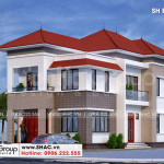 1 Thiết kế biệt thự hiện đại đẹp tại hải phòng sh btd 0078