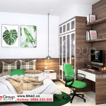 10 Bố trí nội thất phòng ngủ nhà ống hiện đại tại hải phòng sh nod 0220