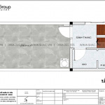 13 Mặt bằng tầng tum nhà ống tân cổ điển mặt tiền 4m tại hà nội sh nop 0209