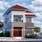 2 Mẫu biệt thự hiện đại 2 tầng tại hải phòng sh btd 0078