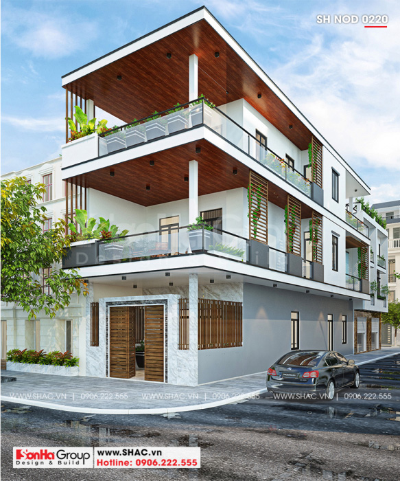 2 Mẫu nhà ống hiện đại 3 tầng tại hải phòng sh nod 0220