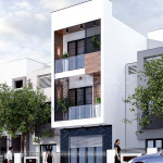 2 Mẫu nhà ống hiện đại 3 tầng tại quảng ninh sh nod 0217