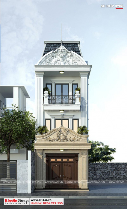 7 mẫu thiết kế biệt thự cổ điển đẹp được nhiều khách hàng yêu thích -  Houseland.com.vn