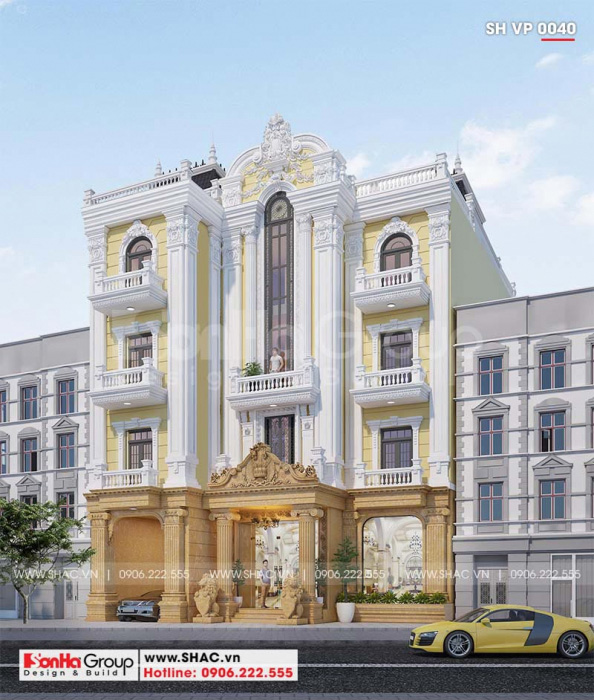 2 Mẫu tòa nhà văn phòng kiểu tân cổ điển tại sài gòn sh vp 0040