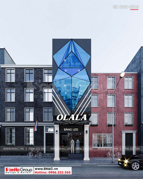 3 Kiến trúc nhà ống hiện đại mặt tiền 4,14m tại hải phòng sh nod 0218