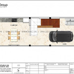 3 Mặt bằng tầng 1 nhà ống hiện đại mặt tiền 4,25m tại quảng ninh sh nod 0217