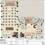 4 Bản vẽ tầng 1 khách sạn tân cổ điển có hồ bơi tại nghệ an sh ks 0086