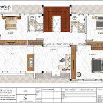 4 Bản vẽ tầng 2 biệt thự hiện đại mái thái tại hải phòng sh btd 0078