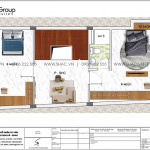 4 Bản vẽ tầng 2 nhà ống hiện đại có 3 phòng ngủ tại hải phòng sh nod 0219