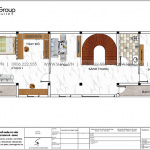 4 Bản vẽ tầng 2 nhà ống hiện đại có 3 phòng ngủ tại hải phòng sh nod 0220