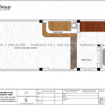 4 Mặt bằng tầng 1 nhà ống tân cổ điển có 2 phòng ngủ tại hải phòng sh nop 0210