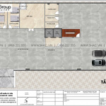 4 Mặt bằng tầng hầm khách sạn 3 sao tại bình thuận sh ks 0085