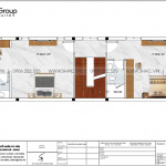 5 Bản vẽ tầng 2 nhà ống kiểu tân cổ điển tại quảng ninh sh nop 0208