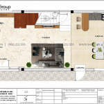 7 Mặt bằng tầng 1 nhà ống hiện đại mặt tiền 5m tại hải phòng sh nod 0216