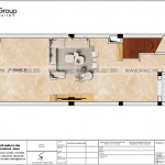 7 Mặt bằng tầng 1 nhà ống tân cổ điển 6 tầng tại hà nội sh nop 0209