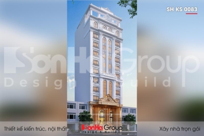 BÌA thiết kế khách sạn tân cổ điển 3 sao 12 tầng tại lạng sơn sh ks 0083