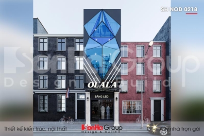 BÌA thiết kế nhà ống kết hợp kinh doanh 3 tầng kiểu hiện đại tại hải phòng sh nod 0218