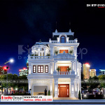 1 Thiết kế biệt thự tân cổ điển đẹp tại hải phòng sh btp 0153