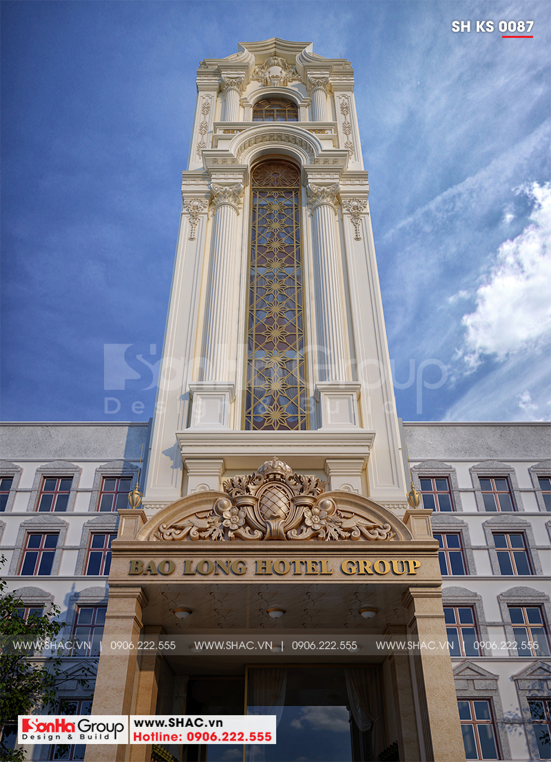 2 Mẫu khách sạn tân cổ điển 3 sao tại sài gòn sh ks 0087