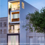 2 Mẫu nhà ống hiện đại 4 tầng tại hải phòng sh nod 0223