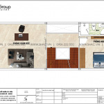 4 Bản vẽ lầu 1 nhà ống hiện đại có 3 phòng ngủ tại sài gòn sh nod 0222